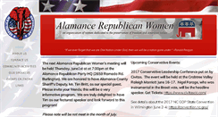 Desktop Screenshot of alamancerepublicanwomen.com