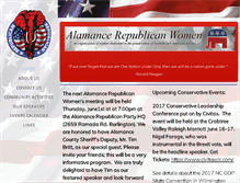 Tablet Screenshot of alamancerepublicanwomen.com